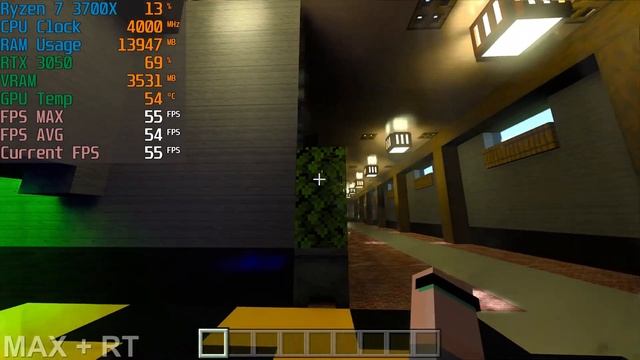 Minecraft - RTX 3050 FPS Test (Ray Tracing + Maximum Settings) смотреть онлайн