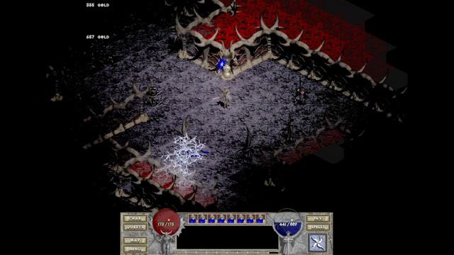 Diablo + Hellfire Hell difficulty - Sorcerer - Level 15 Max Speed (DevilutionX 1.4.1) смотреть онлайн