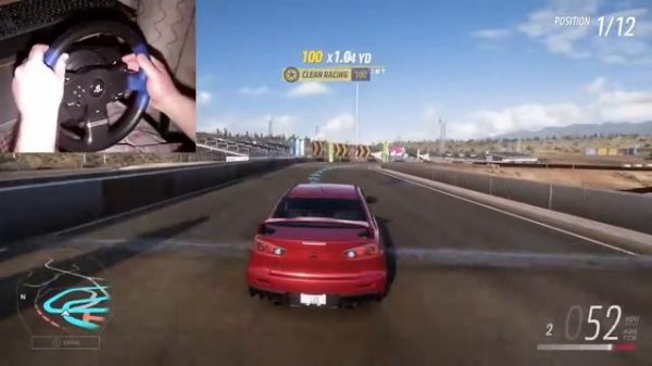 583HP Mitsubishi Lancer Evolution X GSR   Forza Horizon 5 Steering Wheel Thrustmaster T150 gameplay