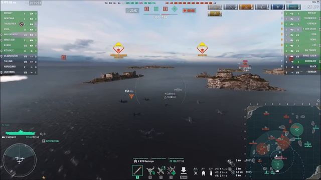 World of Warships, Midway game play, captain skills, advanced tactics, guide, how to смотреть онлайн