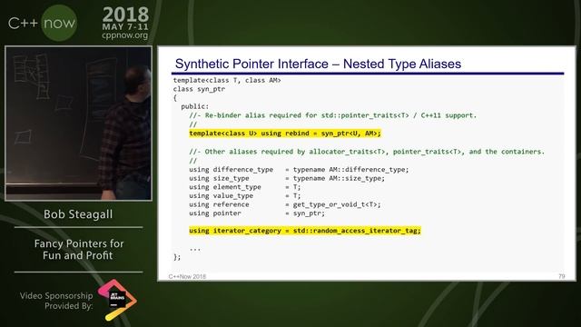 C++Now 2018:Bob Steagall “Fancy Pointers for Fun and Profit” смотреть онлайн