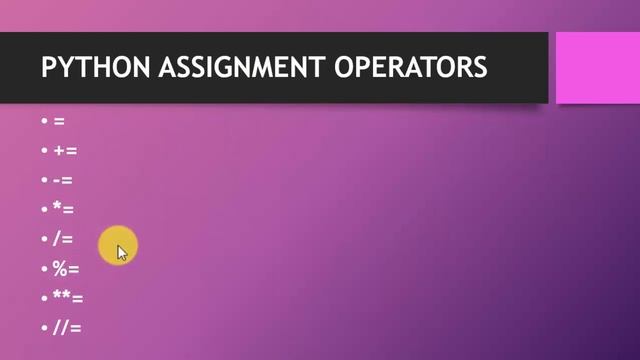 ASSIGNMENT OPERATORS IN PYTHON (URDU / HINDI) смотреть онлайн