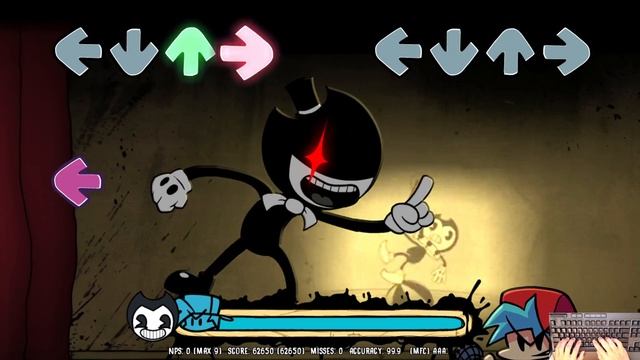 FNF Indie Cross Bendy - Freaky Machine (FC) (4k) смотреть онлайн