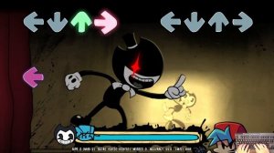 FNF Indie Cross Bendy - Freaky Machine (FC) (4k)