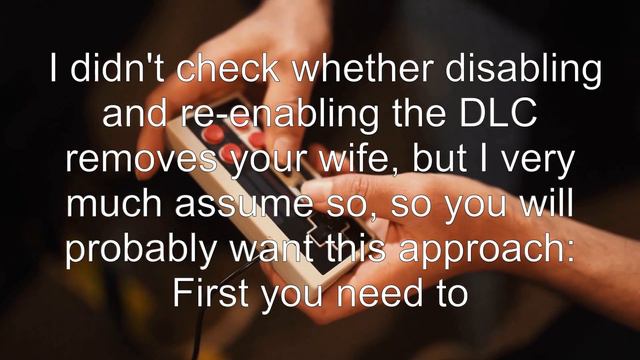 How to remove/reset a wing of my house without losing my wife? смотреть онлайн