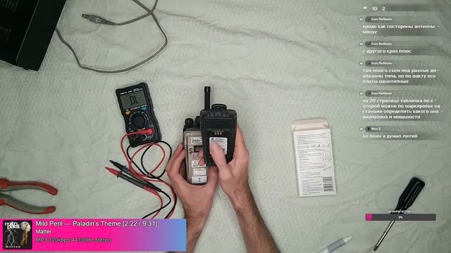 Cтрим #4 - Обслуживание БП Alinco DM-104 и мучаем радиостанцию Motorola CP040 смотреть онлайн