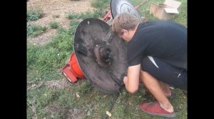 Роторная косилка из металлолома ! Первая поломка .