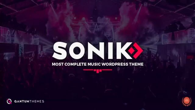 SONIK: Responsive Music Wordpress Theme for Bands, Djs, Radio Stations, Singers, Clubs and Labels. смотреть онлайн