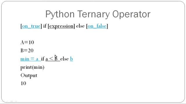 Ternary Operator In Python (Ternary Operator) смотреть онлайн
