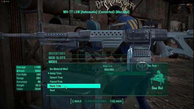 Fallout 4 WH-77 Modular LSW REDUX PC mod overview and how to get. смотреть онлайн