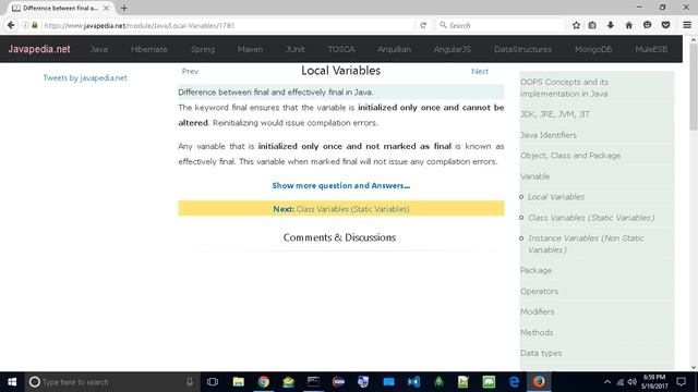 Difference between final and effectively final in Java.
| javapedia.net смотреть онлайн