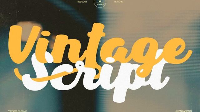 Download Vintage Script Font смотреть онлайн