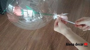 Букет РОЗА В КОЛБЕ своими руками, подарок к 14 февраля и 8 марта, Шар Баблс