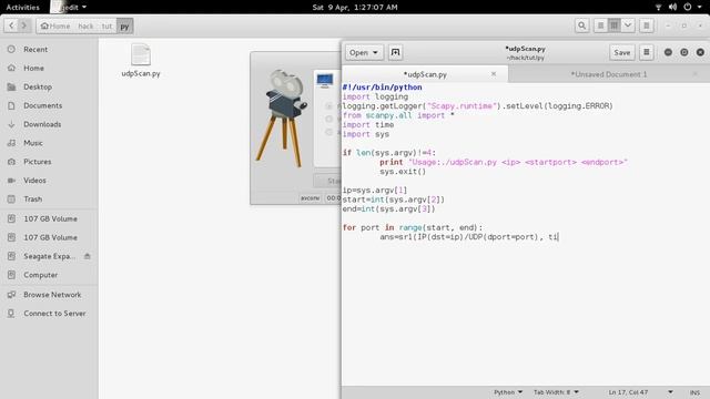 Python UDP Scanner смотреть онлайн