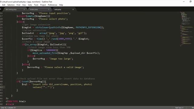 PHP upload image With CURD (Create, Update, Read, Delete). смотреть онлайн