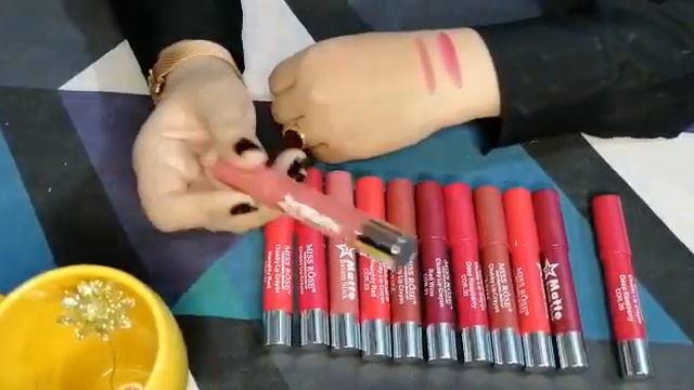 Miss rose lipstick/Miss rose chubby crayon/best lipsticks/chubby crayon смотреть онлайн