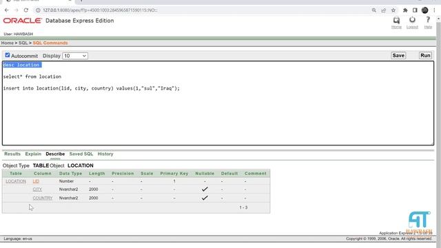15# Java + Oracle: Insert data from java to location table in oracle смотреть онлайн