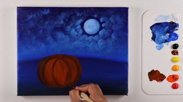 Halloween Painting tutorial | Halloween Painting смотреть онлайн