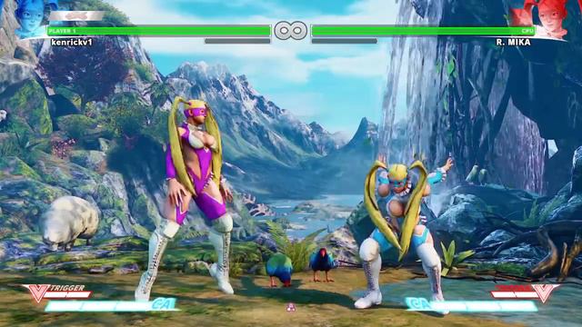 Street Fighter V R Mika Taunt смотреть онлайн