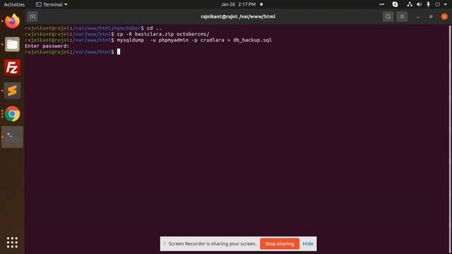 Import and Export Databases in MySQL using Command Line Ubuntu смотреть онлайн
