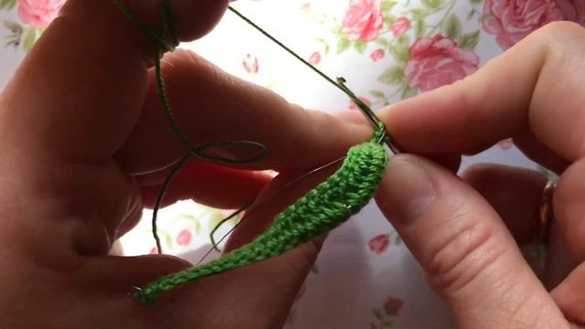 ? Мастер класс ? бутон и лист ? ? мака Crochet flower pattern смотреть онлайн
