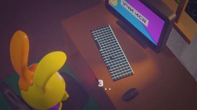 ? Создал прикольную заставку из своей пробной 3D сцены в Blender смотреть онлайн