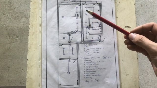 Электромонтаж. План. Монтаж кабельной трассы и распред.коробок (Часть 1)