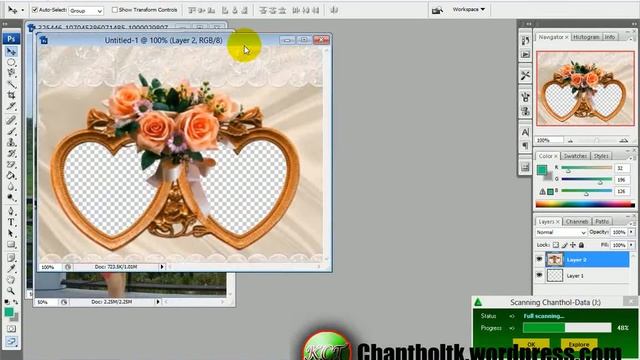Adobe Photoshop cs3-Insert Picture to frame смотреть онлайн