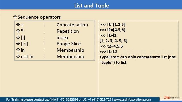 Python Tutorial Lecture 7: List and Tuple in Python | Python training videos for Beginners смотреть онлайн