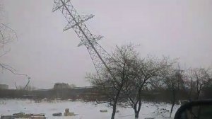 Поднятие опоры ЛЭП вл 220