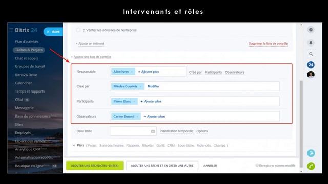 Créer une tâche dans Bitrix24 смотреть онлайн