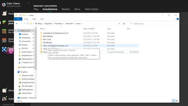 How To Find Your Minecraft World in Files (Minecraft Saves Folder) смотреть онлайн