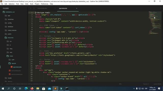 2 - Cargar dataTables en VueJS - Laravel смотреть онлайн