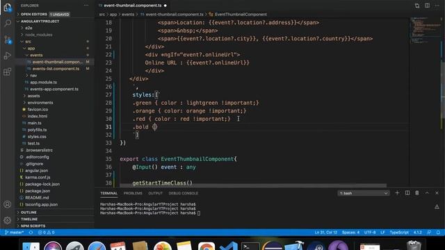 61. Angular Project Tutorial - Styles Handing with ngClass смотреть онлайн