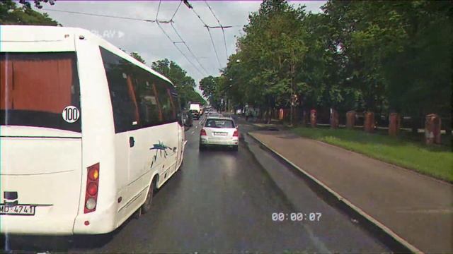 По Риге на загрузку | Старая видеокамера смотреть онлайн