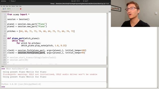 Coding "Piano Phase" in Python! (Python Music #7) смотреть онлайн
