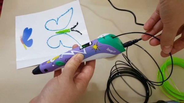 3D ручка. Первое использование. Урок для начинающих. Как пользоваться 3D ручкой. 3D pen.