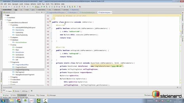 258 Android RecyclerView + SQLite + JobScheduler + Volley Example | смотреть онлайн