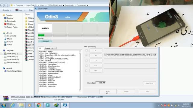 Samsung Galaxy SM G355H Core 2 Flash by Odin смотреть онлайн