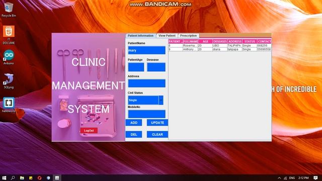 Clinic Management System (Using Java Swing) Netbeans (mini system) смотреть онлайн