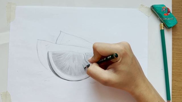 Рисуем Дольки Арбуза Простым Карандашом!? смотреть онлайн