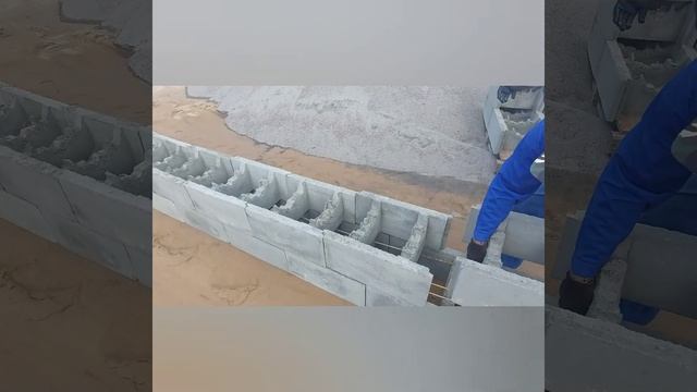 Несъёмная опалубка из бетонных блоков для фундамента смотреть онлайн
