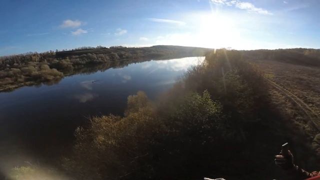 Перелёт воздушных туристов через реку Оку. смотреть онлайн