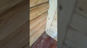 столярка , соединение сруба и дощатой стены.