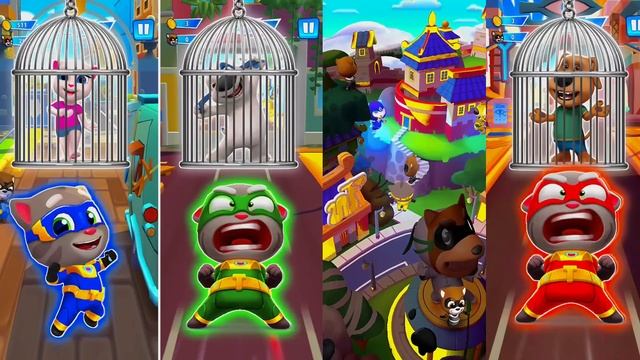 Talking Tom Hero Dash - Discover All The Heroes - New ULTRAHERO - Defeat All BOSSES Superworld