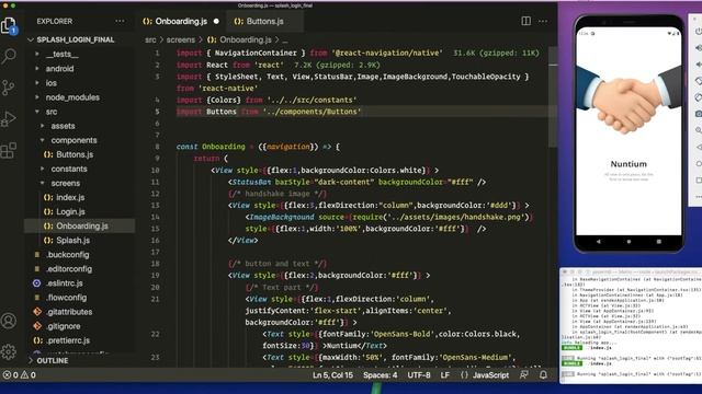 Splash, Welcome and Login Page- React Native App UI - Speed Code смотреть онлайн