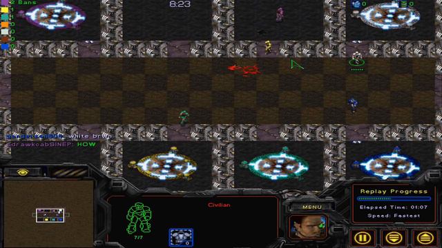 Starcraft 1 UMS: Banning Game vFinal! FFA 6/18/10 смотреть онлайн