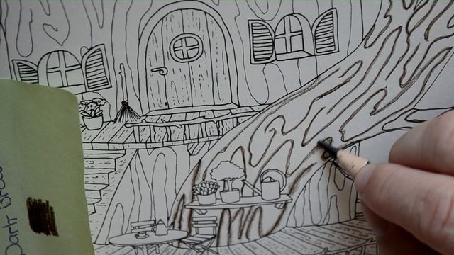 Maria Trolle FLora using arrtx pencils tree house part one Made with Clipchamp смотреть онлайн