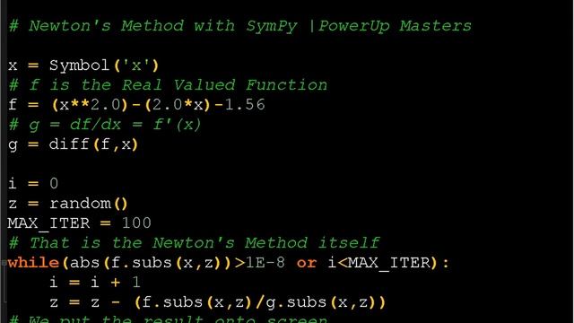 Newton Method in Python смотреть онлайн