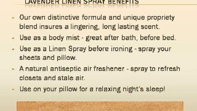 Lavender Linen Spray Benefits смотреть онлайн